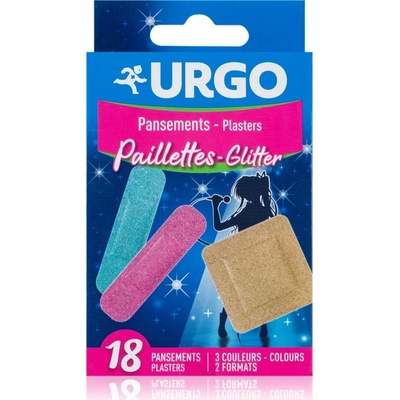 URGO Trblietavé náplasti 2 veľkosti, 3 farby, 18 ks