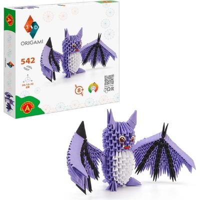 Papírová skládanka Origami 3D: Bat Netopýr pro děti i dospělé