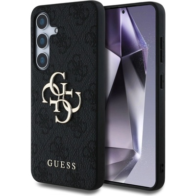 GUESS Гръб Guess за Samsung Galaxy S25 , PU, 4G Metal Logo Case, Черен