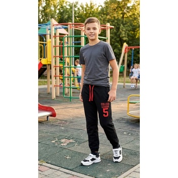 Chlapčenské tepláky College Šedá