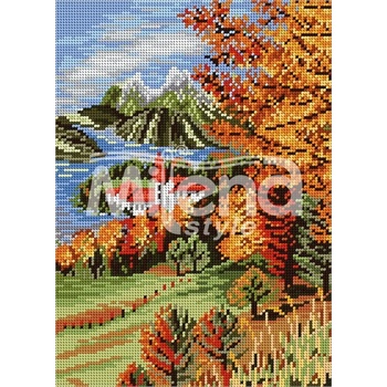 Milena Style Сезони есен - гоблен със схема конци Ariadna 1: 4