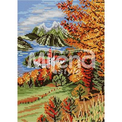 Milena Style Сезони есен - гоблен със схема конци Ariadna 1: 4