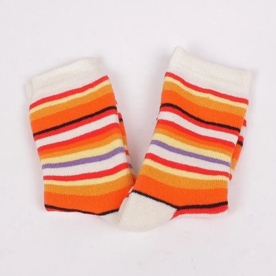 Детски термо чорапи на райе в пъстри цветове