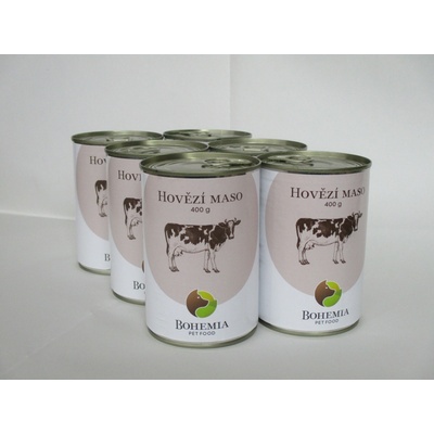 Bohemia Pet Food hovězí maso ve vlastní šťávě 6 x 400 g