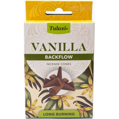 Tulasi Vanilla backflow indické vonné františky 10 ks – Zboží Dáma