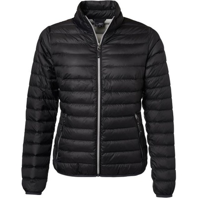 Dámská péřová bunda JN 1139 black silver