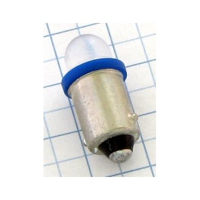 AUTOLAMP LED 12V (T4W) Ba9s modrá rozptyl 2 ks
