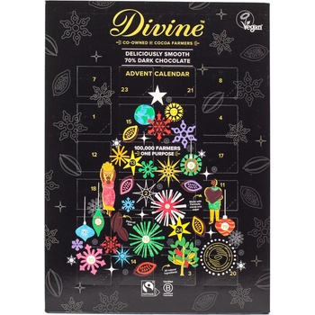 Divine adventní kalendář hořká čokoláda