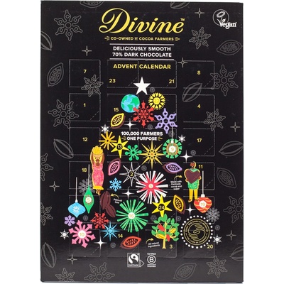Divine adventní kalendář hořká čokoláda
