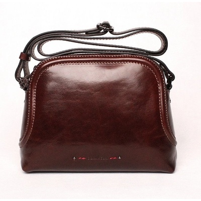 Gianni Conti dámská luxusní crossbody kabelka 257 tmavěhnědá