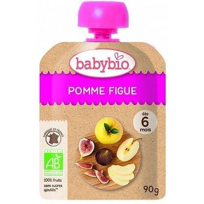 Babybio БИО Плодов мус Ябълка и Смокиня 90г