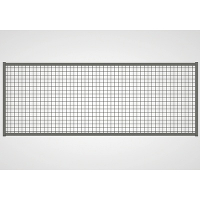 Deliaci systém 9200, nástavec pre posuvné dvere, š 2000 mm, matná sivá