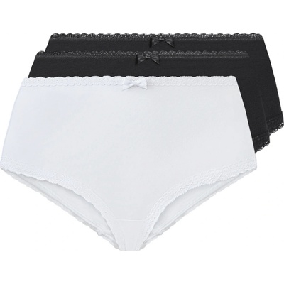 Esmara Dámské kalhotky 3 kusy černá bílá – Zboží Dáma