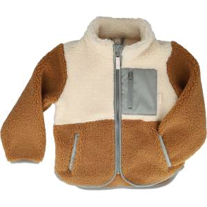 maximo Детско поларено яке maximo Kid's Sherpa Jacke Farbblock Fleece jacket - Brown - размер 122/128 (EU) (703-7991-0114)