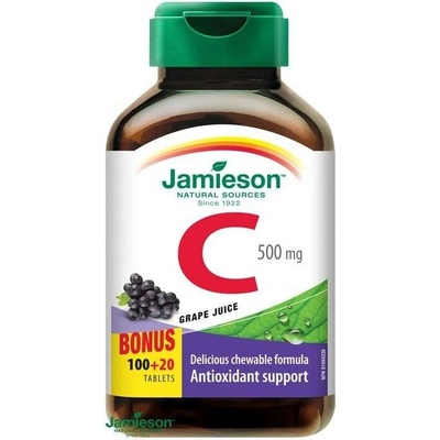 Jamieson Vitamin C 500 mg hrozny 120 tablet