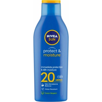 Nivea Sun Protect & Moisture hydratační mléko na opalování SPF20 200 ml
