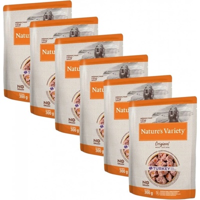 Nature's Variety Dog Original Adult Medium Turkey 6 x 300 g