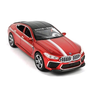 Метална кола BMW мащаб 1: 24 с отварящи се врати, със звукови и светлинни ефекти, Pull back механизъм М308