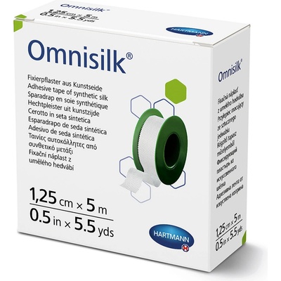 Omnisilk Fixační náplast z bílého hedvábí 1,25 cm x 5 m 1 ks
