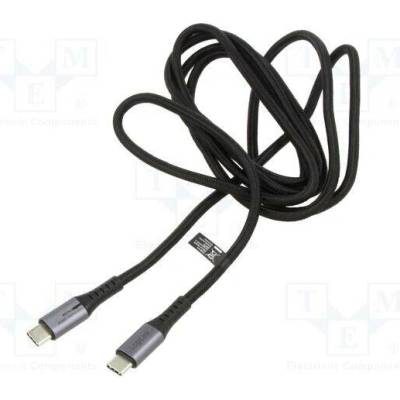 Logilink CU0444 USB 3.2 Gen 2x2 USB C vidlice z obou stran 2m černý