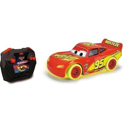 Jada Toys Количка с дистанционно RC Cars Glow Racers Light McQueen 1: 24, (203084035)