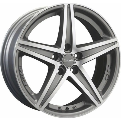 Oz Energy 8x18 5x112 ET48 matt silver diamond cut