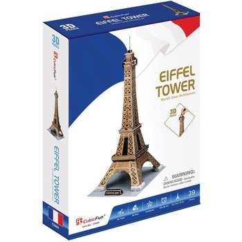 CubicFun Детски пъзел CubicFun 3D EIFFEL TOWER 39ч