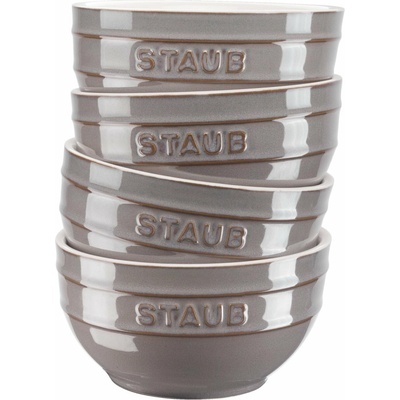 Staub Jedálenská miska keramika sivá 4 ks 400 ml