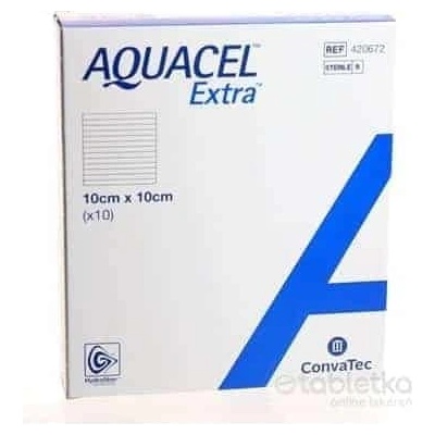 AQUACEL EXTRA Krytie na rany 10 x 10 cm