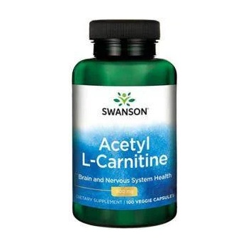 Swanson Ацетил Л-карнитин Acetyl L-Carnitine 500mg. , 100 капсули, 4394