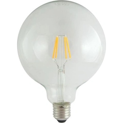 Trixline žiarovka Filament LED E27 4W biela teplá G125