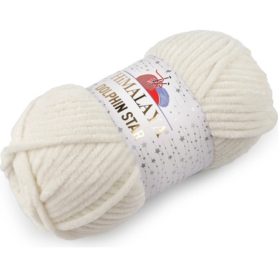 Stoklasa Pletací žinylková příze s lurexovým vláknem Dolphin Star 100 g Balení: 1 ks, Varianta: 2 (92108) krémová nejsvět. 2 (92108) krémová nejsvět.