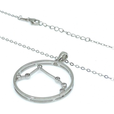 Jan Kos jewellery Stříbrný řetízek s přívěskem JMAS9504SN45