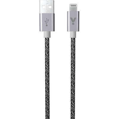 iSTYLE FABRIC BRAIDED CABLE USB-A to Lightning 1.8m 2020 - space grey (K-PL9915101300185)