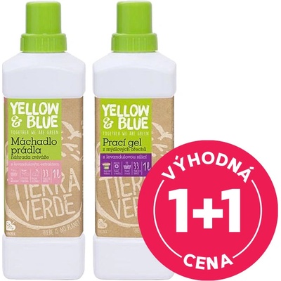 Yellow & Blue prací gél z mydlových orechov s levanduľovou silicou 1 l