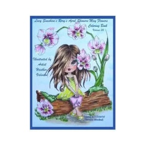 Lacy Sunshine's Rory's April Showers May Flowers Coloring Book Volume 36: Flowers, Sweet Big Eyed Girls, Floral Wreaths Inspirations | Heather Valentin (ISBN: 9781545328545)