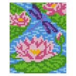Bright Toys Мозайка с пиксели Bright Toys, 40x50 пиксела - Водно конче и лилии (BT50010-Dragonfly)