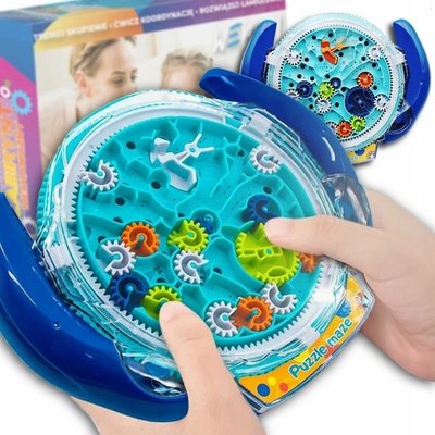 Webski 3D logická hra labyrint s ozubenými koly - mechanická vzdělávací hračka