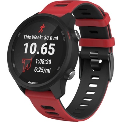 PROTEMIO Řemínek Garmin Venu 2 / Vivoactive 4 červený-černý 35155
