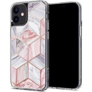 Spigen Cyrill Cecile Case Pink Marble - хибриден кейс с висока степен на защита за iPhone 12 mini (светлорозов)