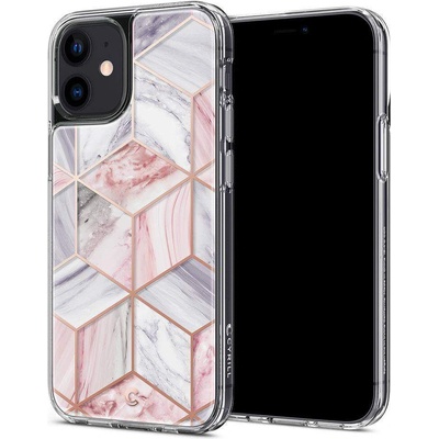 Spigen Cyrill Cecile Case Pink Marble - хибриден кейс с висока степен на защита за iPhone 12 mini (светлорозов)