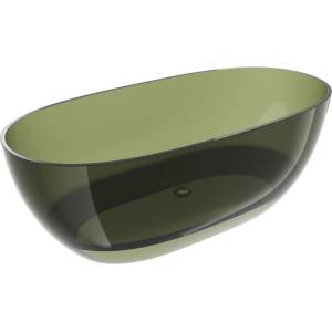 Mexen Pure самостоятелна вана прозрачна 170 x 80 см, olive, хромиран капачка (58071708001)