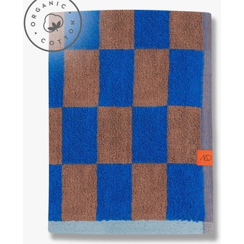 Mette Ditmer osuška z bio bavlny Retro 70 x 133 cm modro hnědá