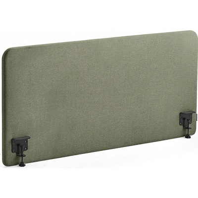 Zone stolový paraván černé svorky potah Rivet zelenomodrá 140 X 65 x 3,6 cm