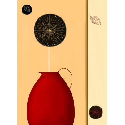 W+G 408 Papírová 4 dílná fototapeta Red Pitcher, rozměry 183 x 254 cm