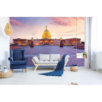 DIMEX ART s. r. o Самозалепваща се флизелинова фототапета сграда на капитолия 375 x 250 см