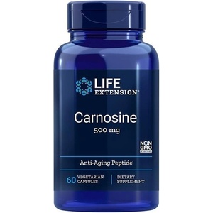 Life Extension Carnosine, 500 mg, 60 капсули, Life Extension (01829 LE)