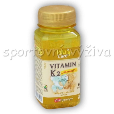 Vitaharmony Vitamin K2 + Vitamin D3 60 kapslí