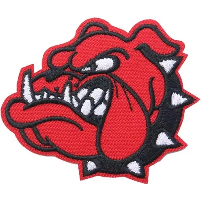 Nášivka červená Rocka Bulldog Red