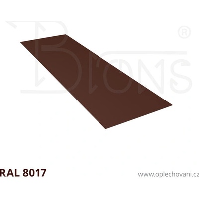 Brons Rovinný plech 600 x 2000 mm hnědá